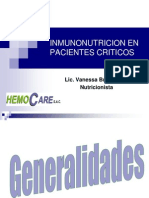 Imnunonutricion en Pacientes Criticos - Arequipa