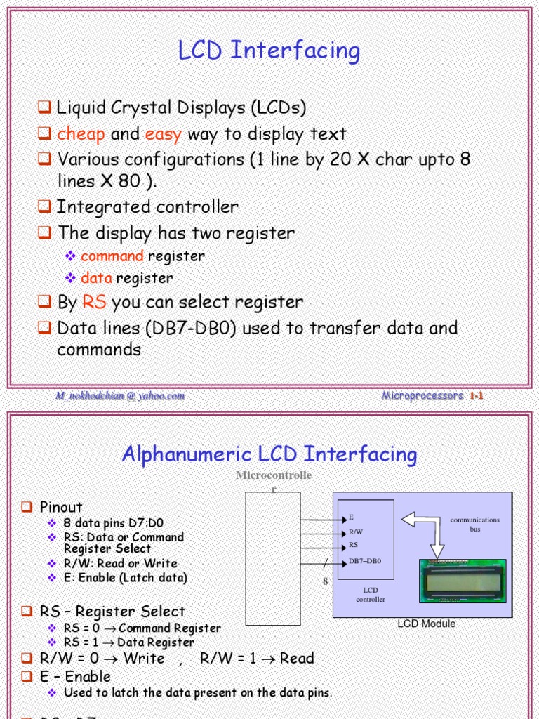 LCD Interfacing: Cheap Easy | PDF