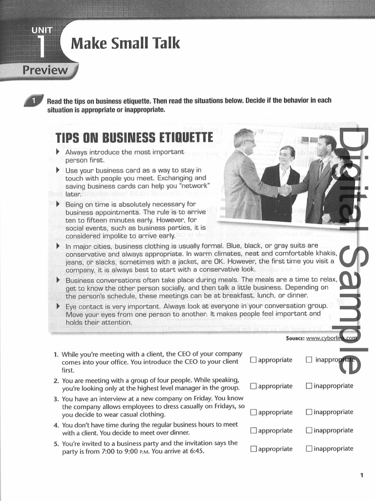 Top Notch 3 WB Unit 1 | PDF