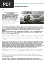 Até Onde Vai a Sua Confiança Em Deus