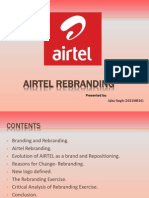 Airtel Rebranding: Presented by