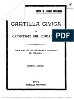 Cartilla Civica o Catecismo Del Ciudadano 1926