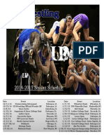 2014 2015 UD Wrestling Team Schedule