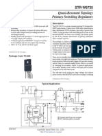 Quasi-Resonant Topology Primary Switching Regulators: STR-W6735