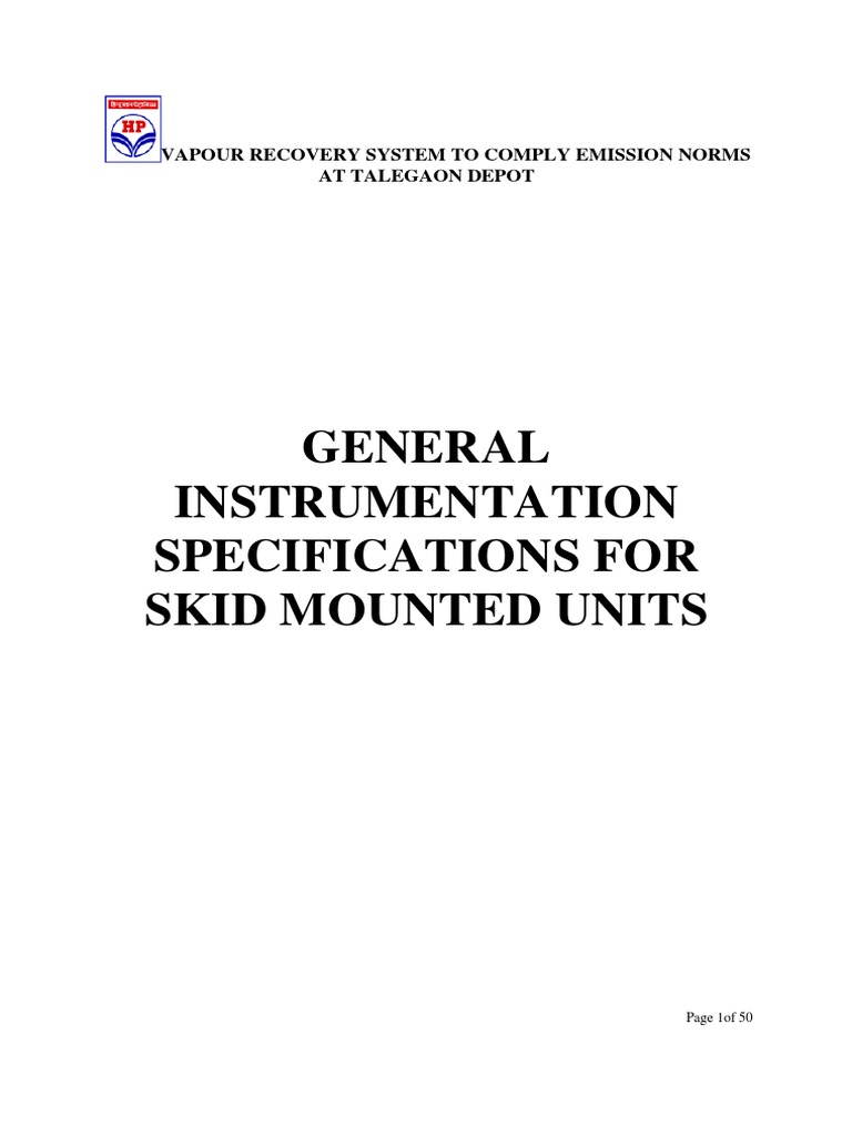 General Instrumentation Specifications | PDF | Specification (Technical ...