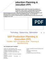 SAP Production Planning & Execution (PP)