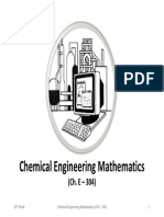 Chemical Engineering Mathematics: Engr. I. I. Cheema