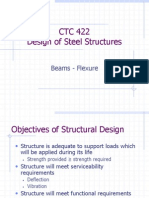 CTC 422 Design of Steel Structures: Beams - Flexure