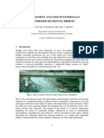 Finite Element Analysis of Externally Prestressed Segmental Bridges