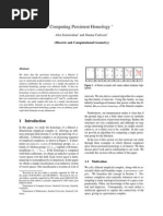 Computing Persistent Homology: Afra Zomorodian and Gunnar Carlsson