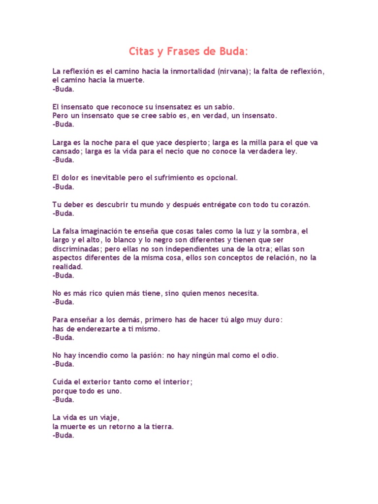 Reflexiones y Citas de Buda | PDF | Sufrimiento | Mente, image size:768x1024
