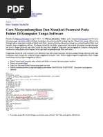 Download Cara Memberi Password Dan Menyembunyikan Folder Pada Komputer Tanpa Software by andrian1991pie SN230136676 doc pdf