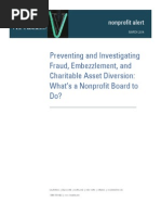 Preventing and Investigating Fraud Embezzlement and Charitable Asset Diversion