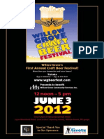 Willow Grove Craft Beer Festival Poster 2012