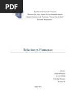 Relaciones Humanas-Ensayo.