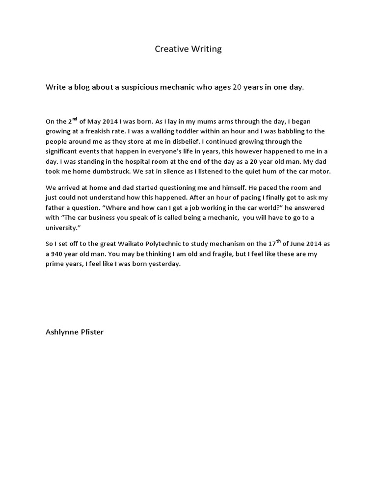 Creative Writing | PDF