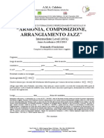 Domanda Iscrizione Corso Jazz