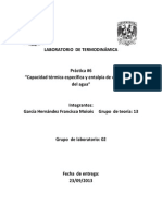 Práctica 6 Laboratorio de Termodinámica