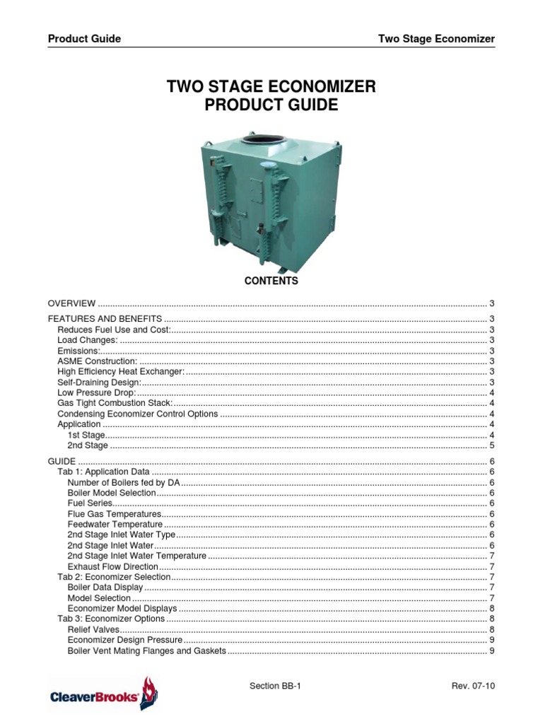Condensing Economizer Boiler Gas Technologies