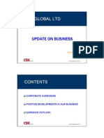 Cse Global LTD: Update On Business