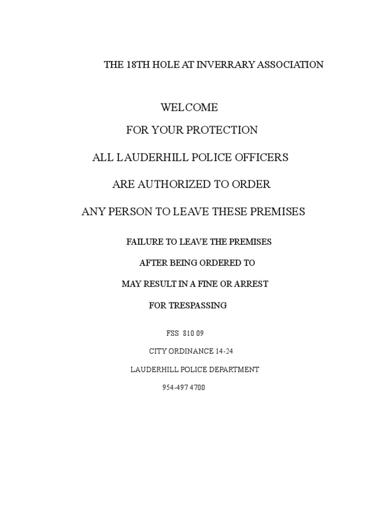 Police Order | PDF