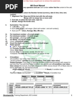 Download MS Excel Manual Part 1 by Lony SN2301803 doc pdf