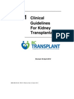 Clinical Guidelines for Kidney Transplantation