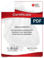 Acls Essential Certificate