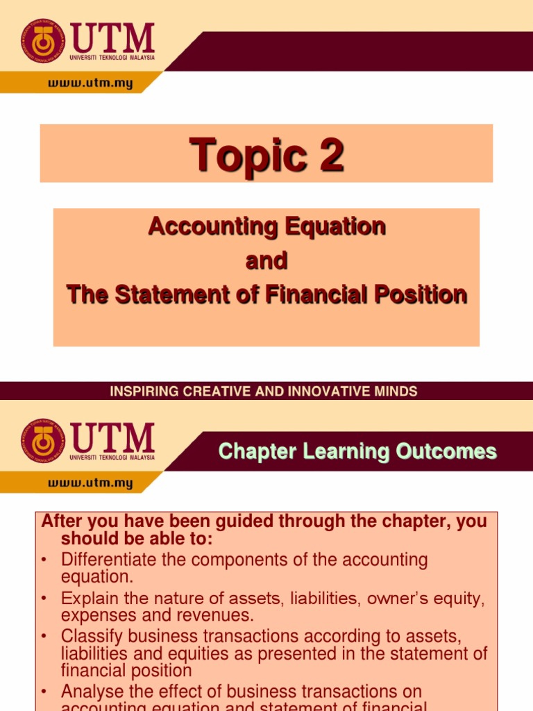 Accounting Equation | PDF | Balance Sheet | Equity (Finance)