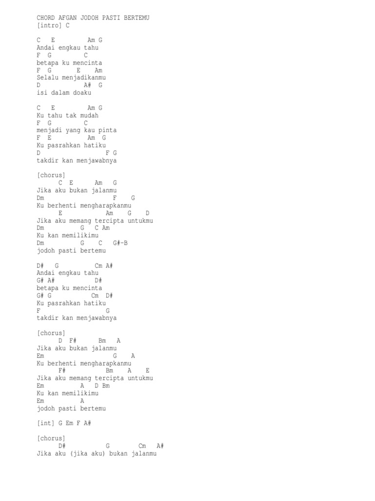 Jodoh Pasti Bertemu Pdf