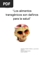 ALIMENTOS TRANSGENICOS DAÑINOS