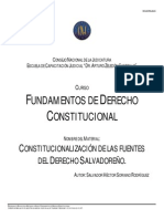 Constitucionalización de Las Fuentes Del Derecho Salvadoreño