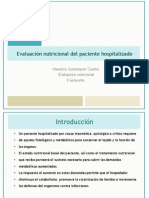 Evaluacion Nutricional en El Paciente Hospitalizado