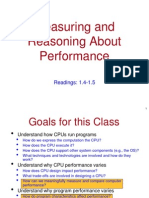 Measuring and Reasoning About Performance: Readings: 1.4-1.5