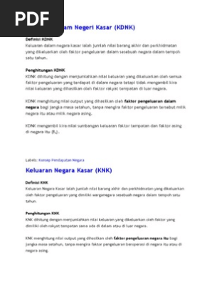 Nota Bab 2 Perakaunan Pendapatan Negara Pdf