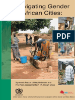 Navigating Gender in African Cities: Synthesis Report of Rapid Gender and Pro-Poor Assessments in 17 African Cities