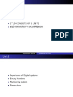 STLD Consists of 5 Units End University Examantion: Satyanarayana NRCM Introduction To STLD