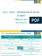 Money Back Plan 820-20 Yrs