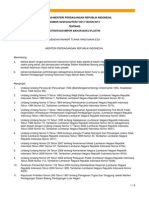 Permendag No. 36 Tahun 2013 Tentang KETENTUAN IMPOR BAHAN BAKU PLASTIK