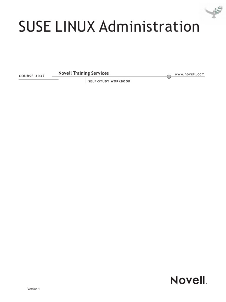 Course 3037 - Suse Linux Administration - Self-Study Workbook | PDF | V ...