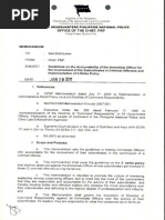 Guidelines On The Accountability of The Immediate Officer For The Involvement of His Subordinates in Criminal Offenses and Implementation of 3-Strike Policy DTD January 10, 2011