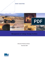 Tailings Storage Facilities Management 2004