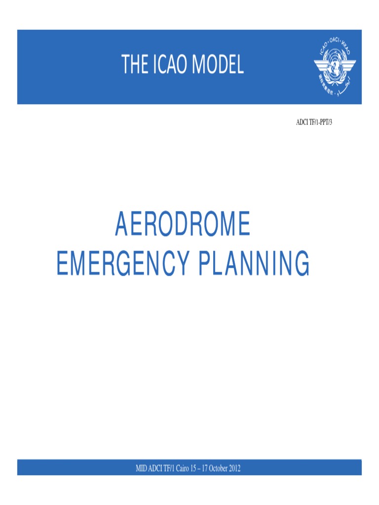 ICAO Aerodrome Emergency Planning | PDF | Aerodrome | Emergency