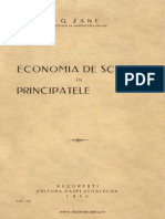 Economia de Schimb in Principatele Romane Zane 1930