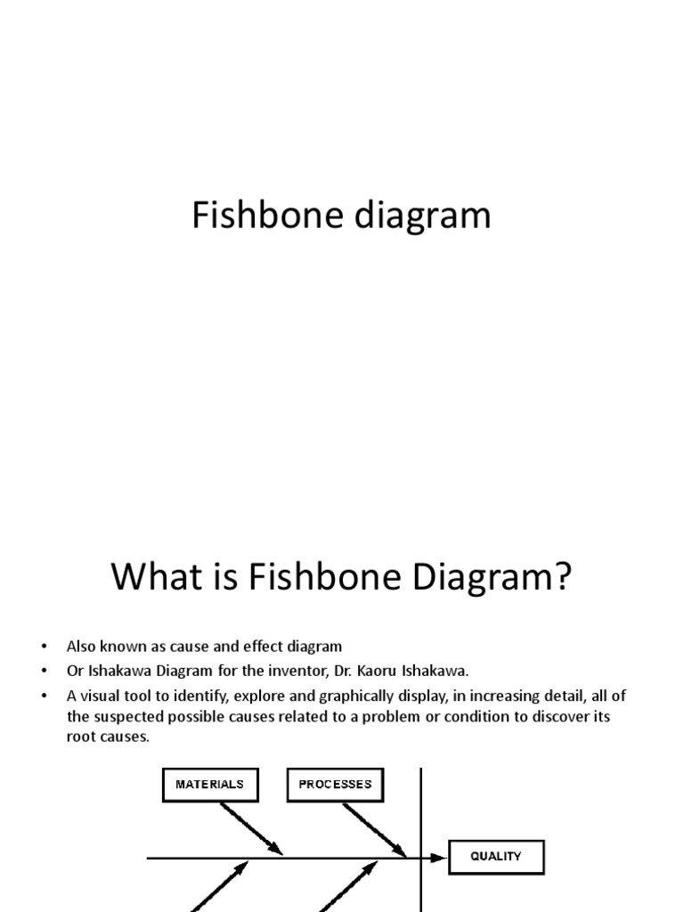 Diagram Fishbone: Identifikasi Penyebab | PDF | Pengembangan Diri ...