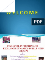 Financial Inclusion and Exclusion Dynamics in SHG - I B Raju