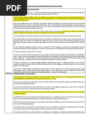 Hong Leong Bank And Eon Bank Equity Finance Dividend