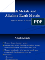 Alkali Metals and Alkaline Earth Metals