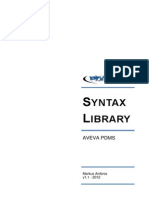 Pdms Syntax Library v1.1 2012