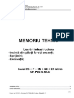 Memoriu Tehnic Lucrari Infrastructura